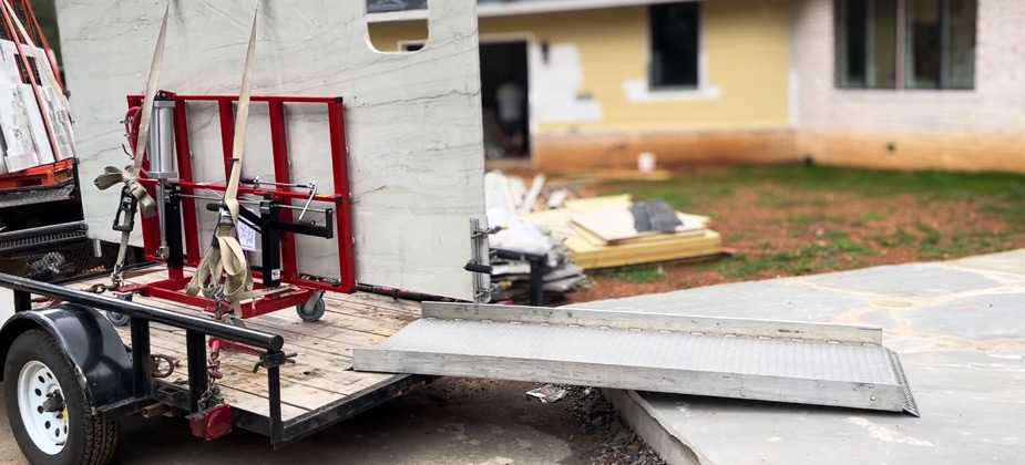 Aluminum Loading Ramps for Natural Stone Transportation